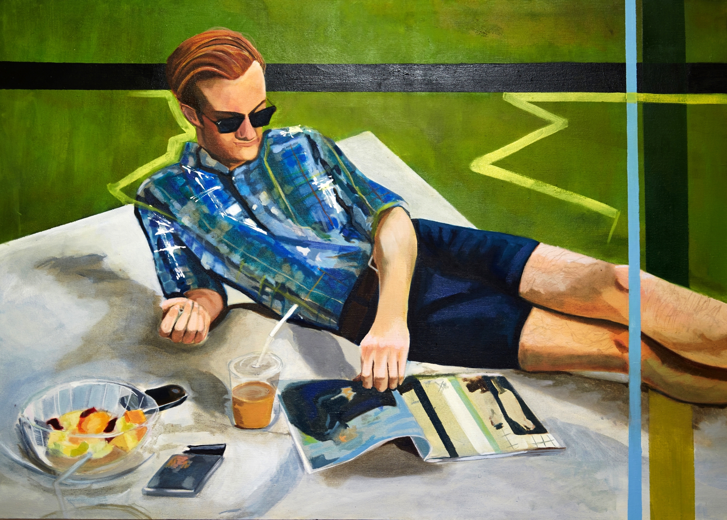 Odalisque in plaid (Tyler) 2014