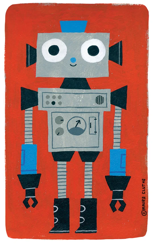 sketchbook bot 01, 2016, gouache & acrylic on watercolor paper