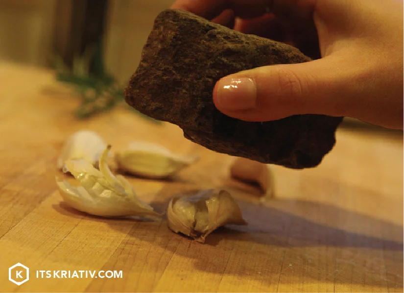 STEP 1: Smash Garlic