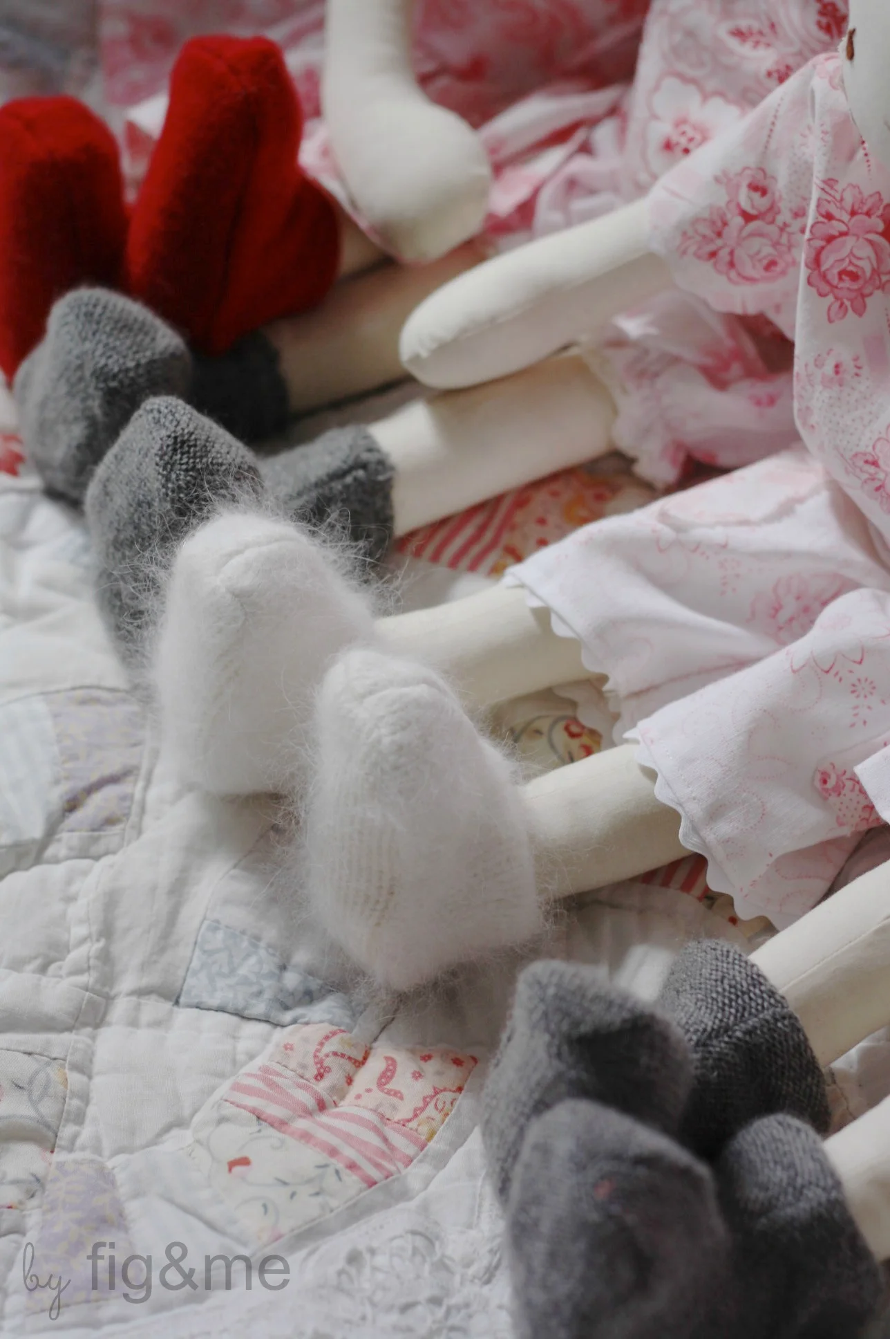 Handmade doll shoes