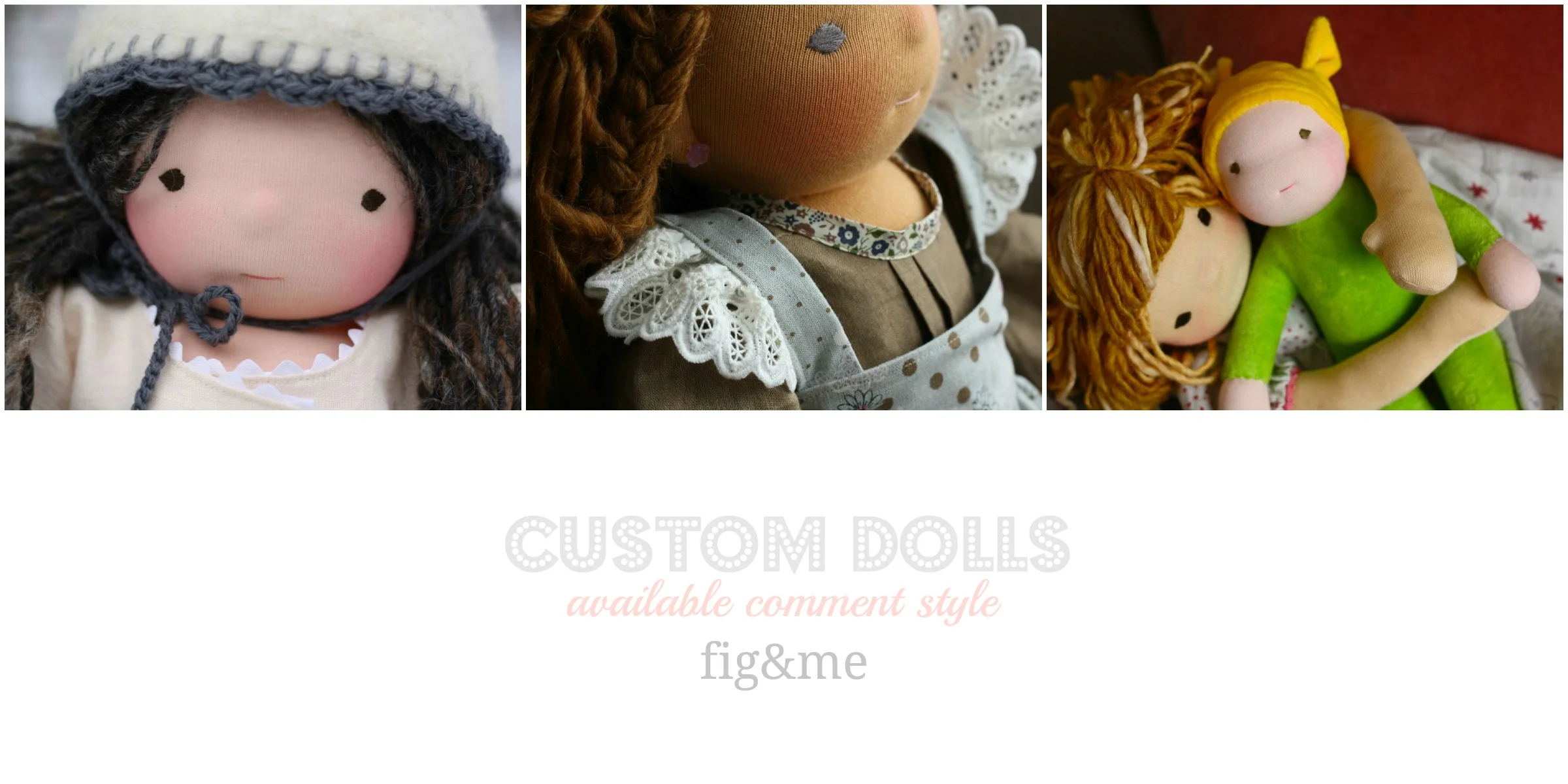 custom handmade dolls by fig and me