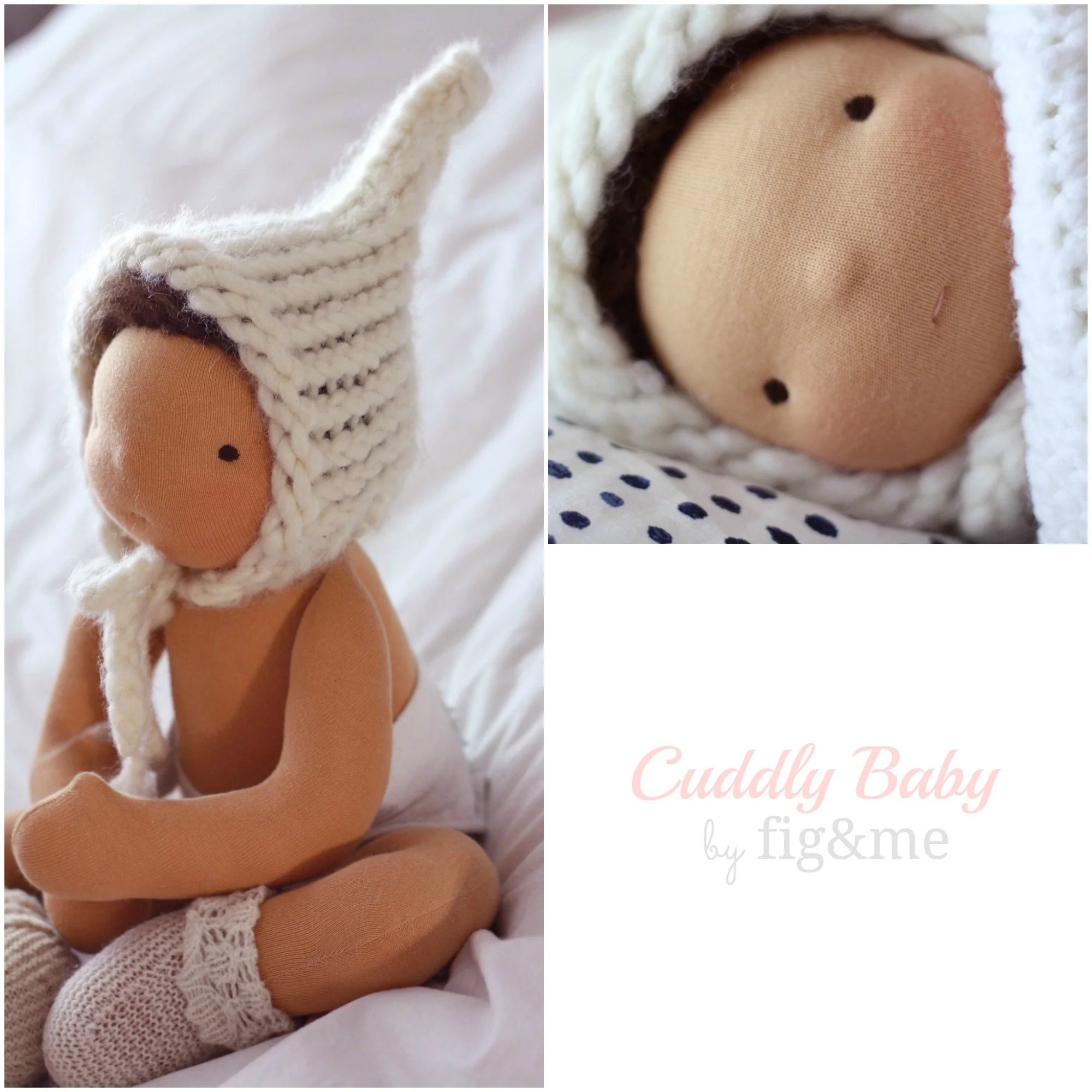 custom weighted baby doll by fig and me