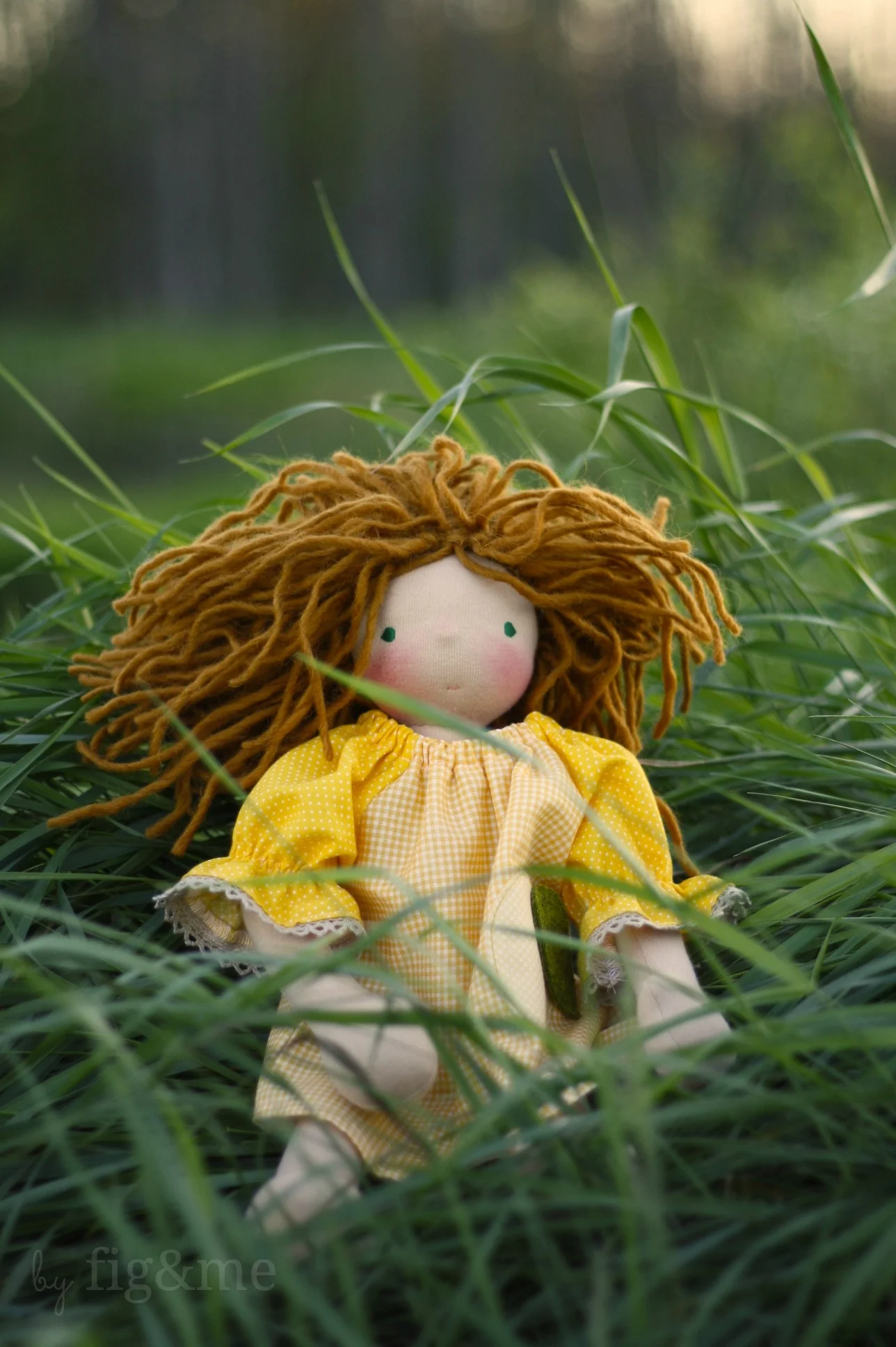 handmade natural doll by figandme