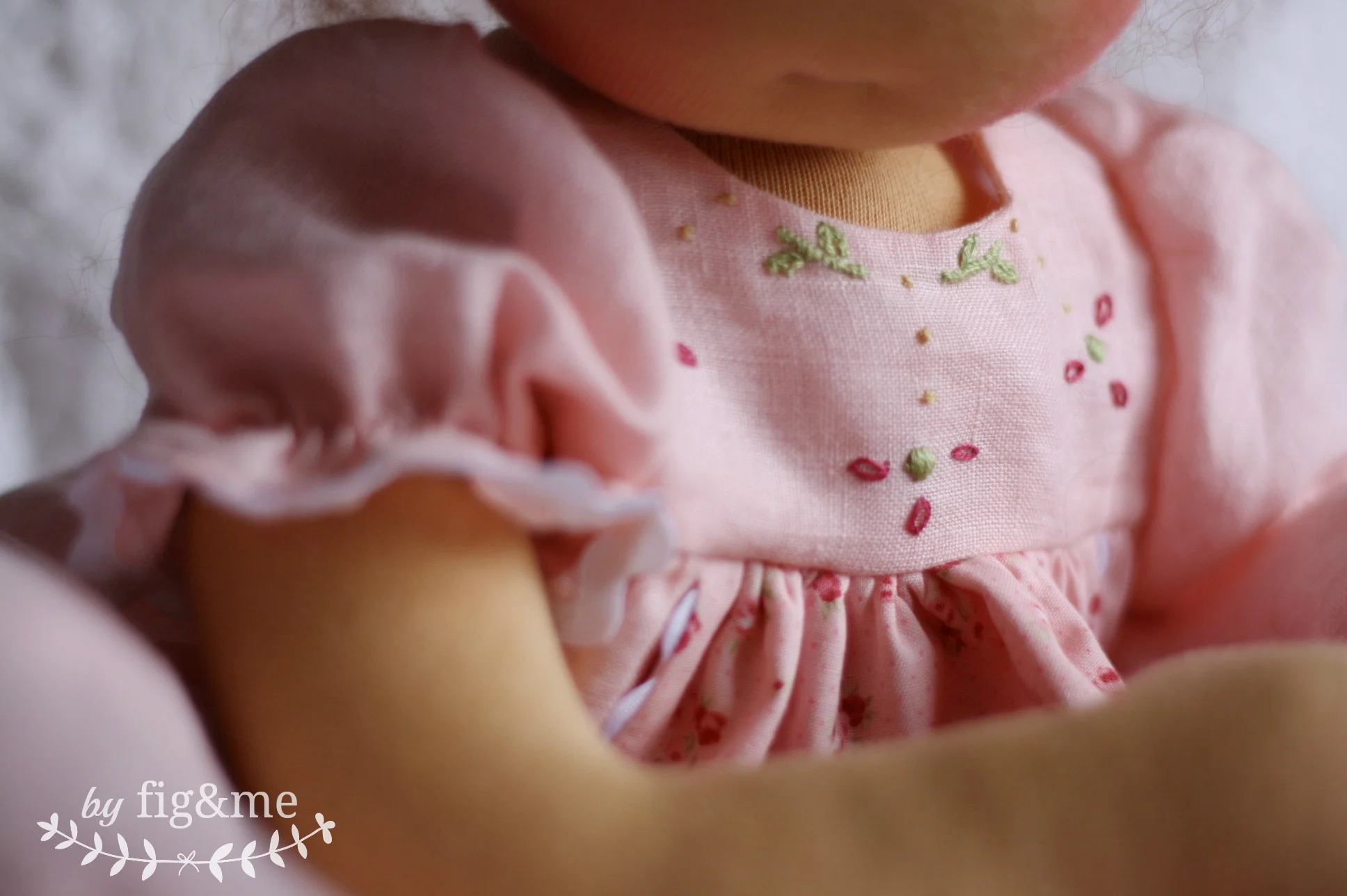Embroidered bodice, by Fig and me.