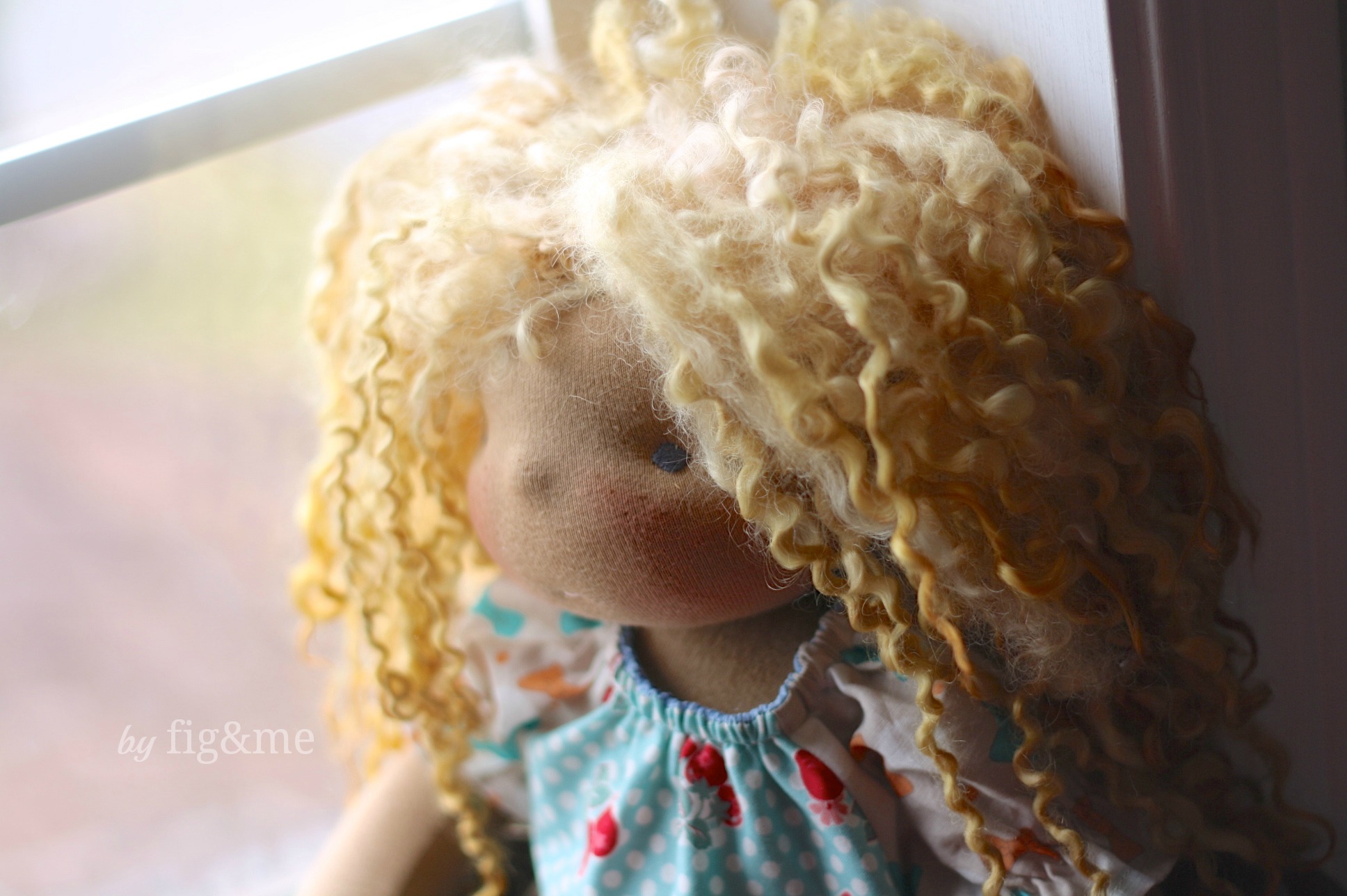 Little Beau, a handmade natural doll, by Fig and me.