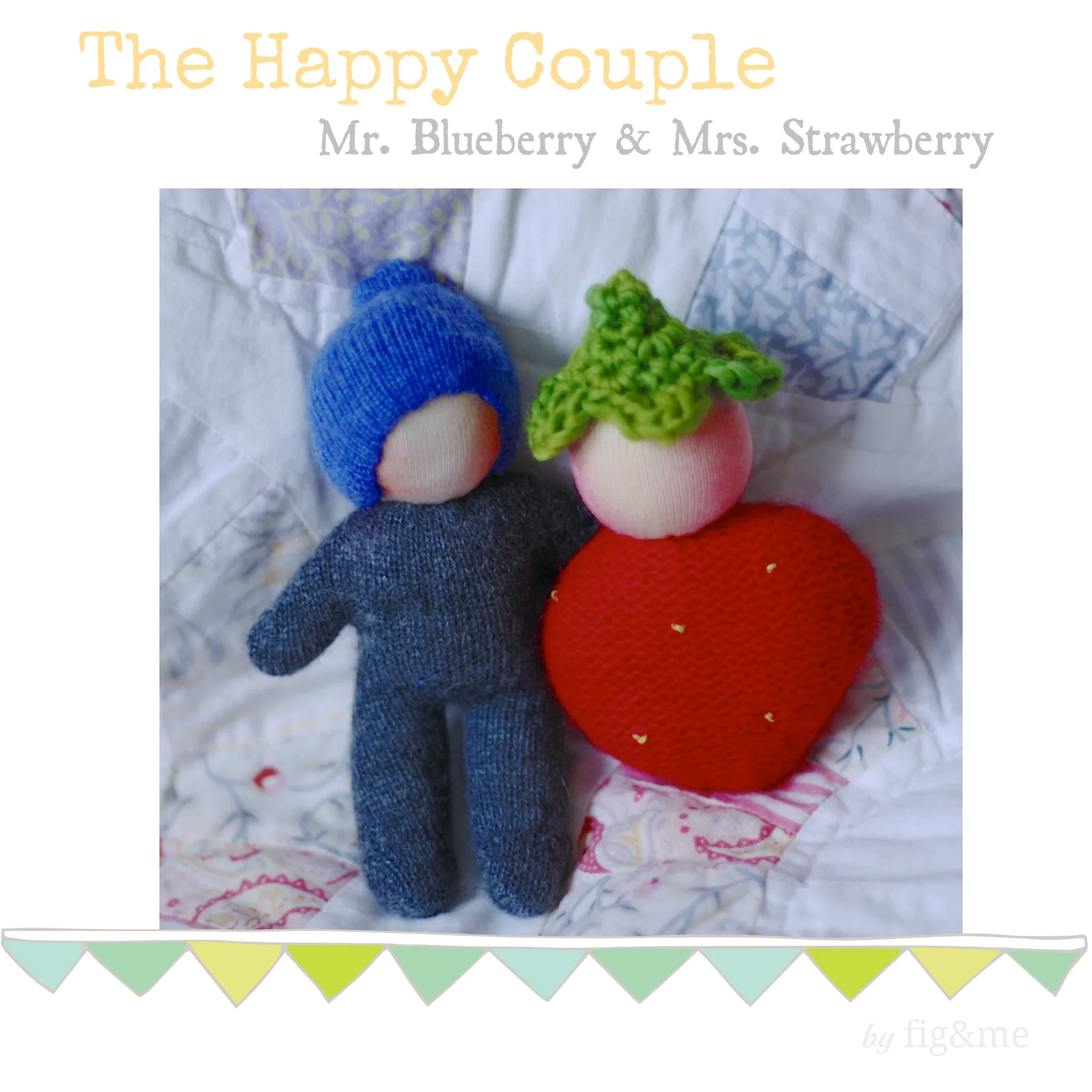 Handmade natural dolls made of recycled sweaters, by Fig&me