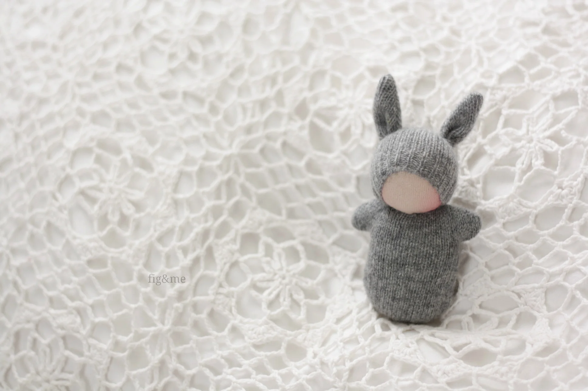 Little Grey Bunny, by Fig&amp;me
