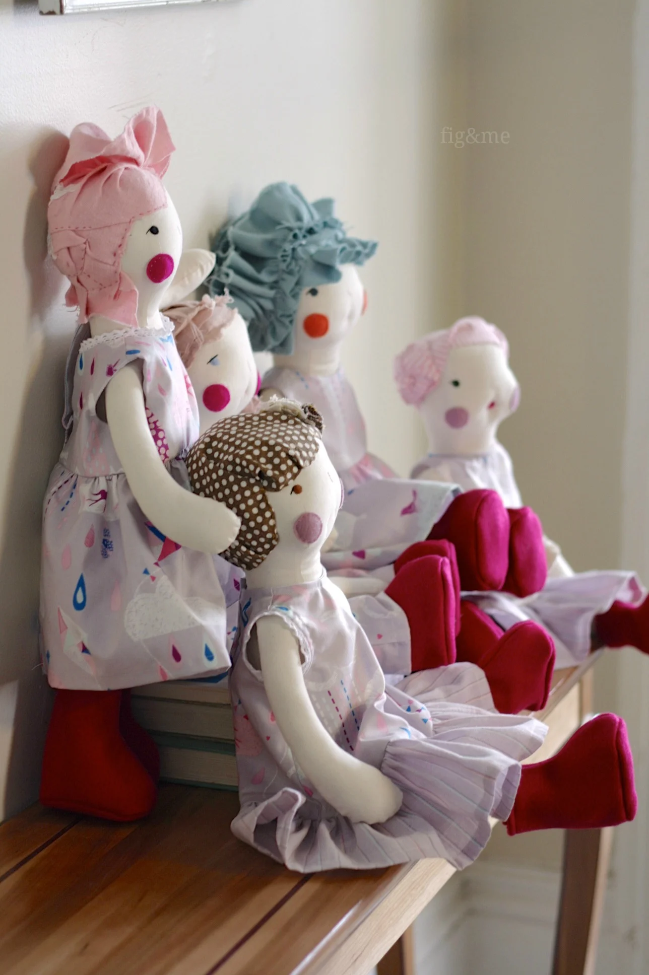 Cloth Figs by Fig and Me. 