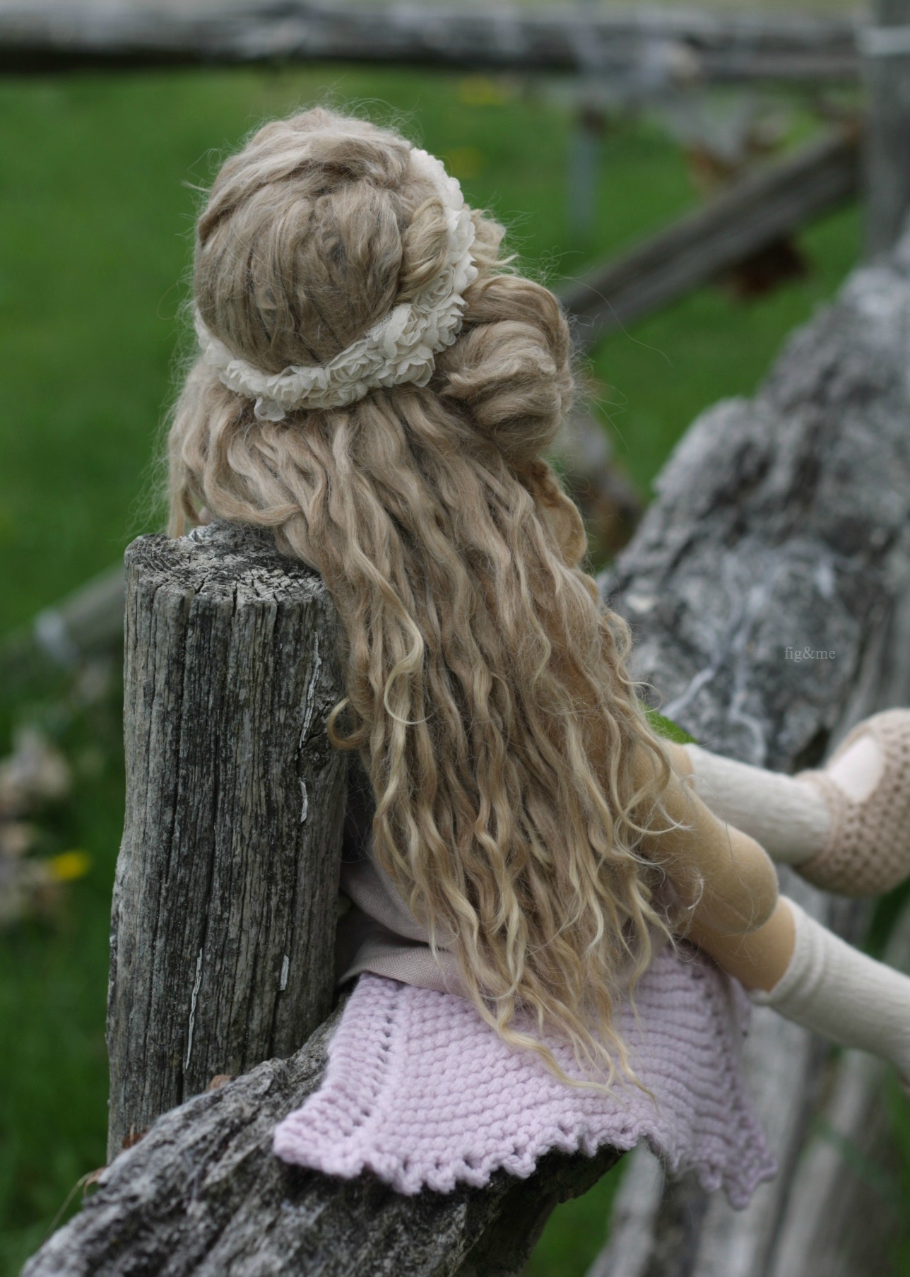 Her beautiful hair, by Fig and me