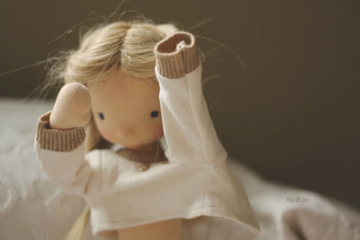 Nova, getting dressed, By Fig and Me.&nbsp;