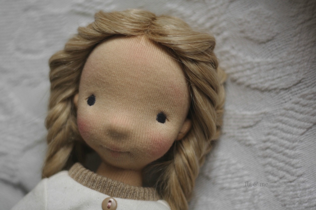 Nova, a natural Mannikin style doll by Fig and Me.&nbsp;