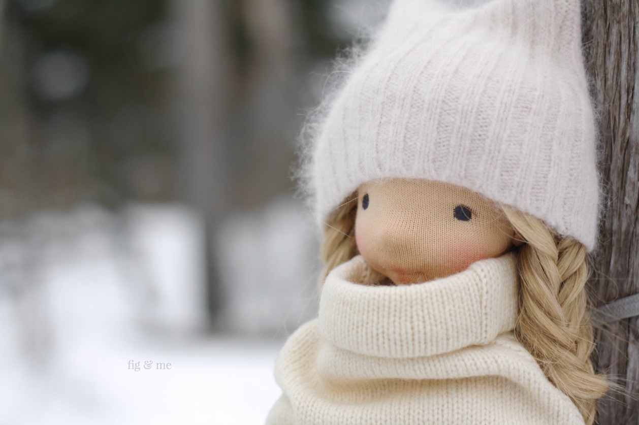 Nova enjoying a snowy day, by Fig and Me.