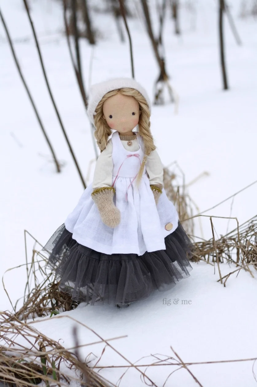 Nova, a natural fiber art doll, who wishes to become the town crier.