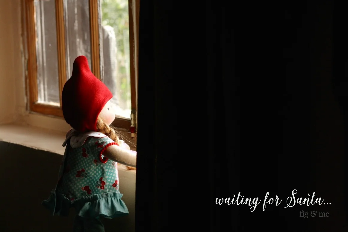 Pippa, waiting to join Santa's workshop. By Fig and Me.