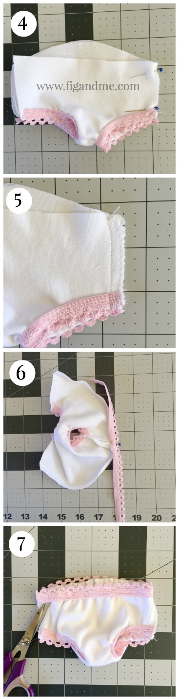 How to sew doll underwear, a free tutorial. — fig & me