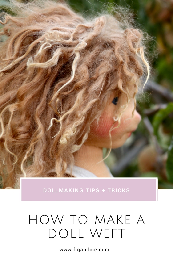 making doll hair from yarn