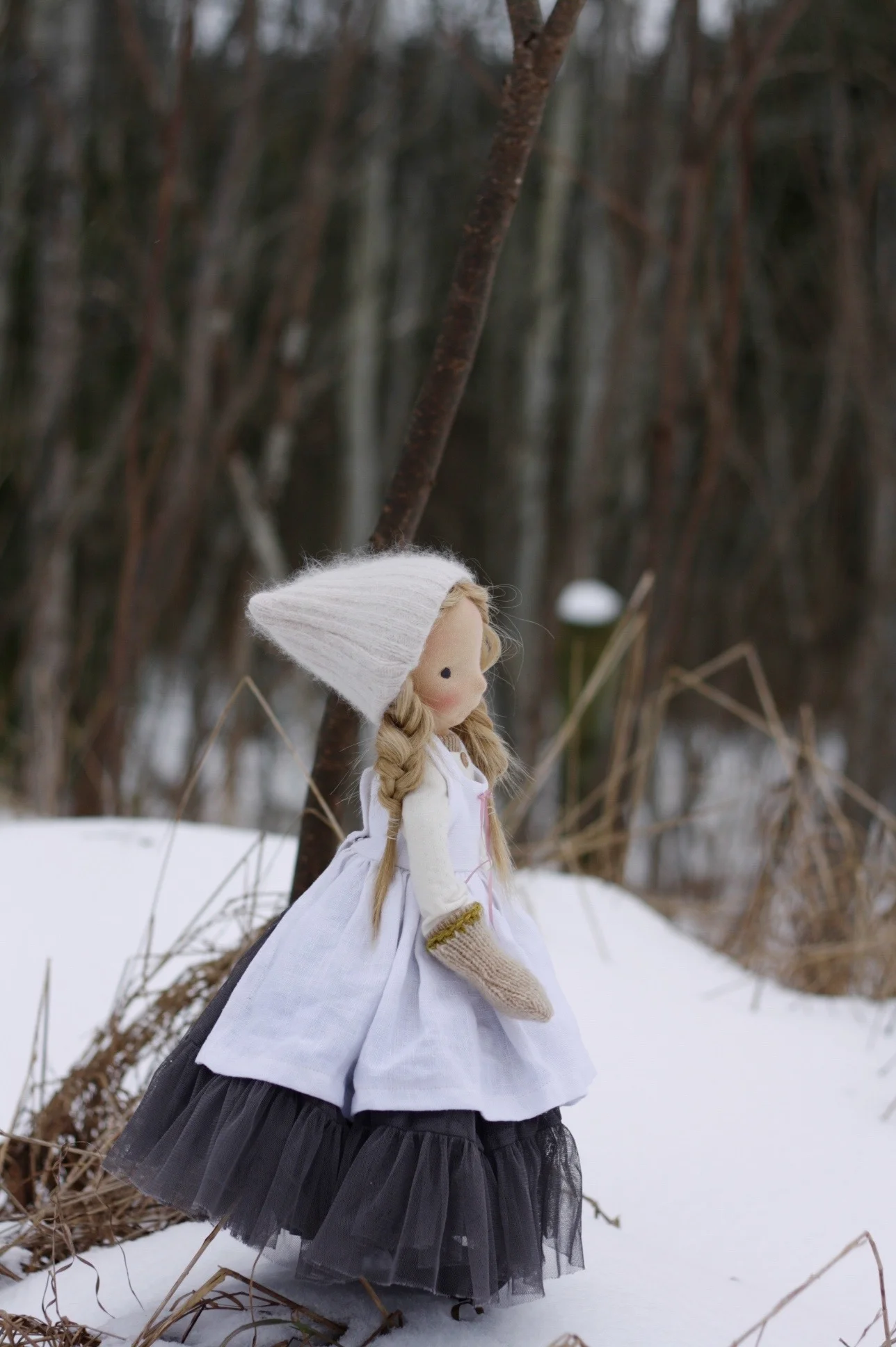 Nova, the town crier. Mannikin doll by Fig and Me.