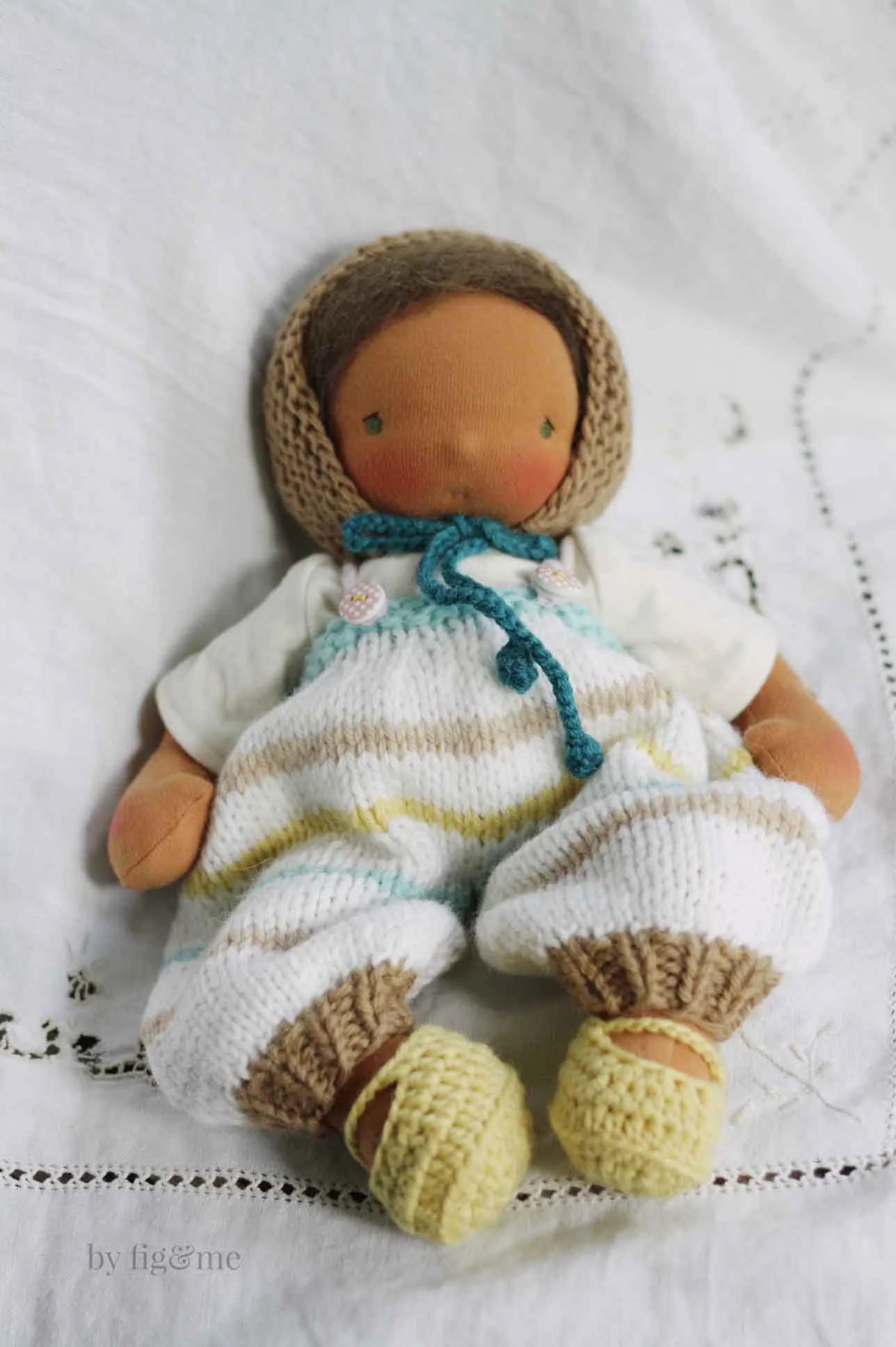knitted baby doll