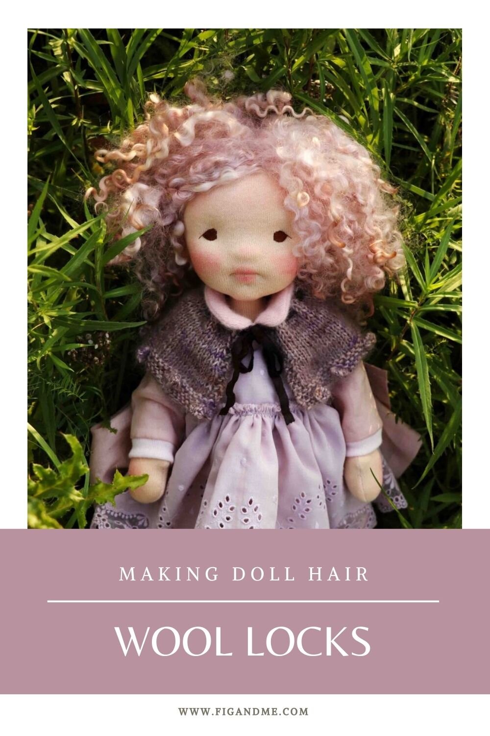 ruby Mohair doll hair Hair locks for dolls Mohair wig 