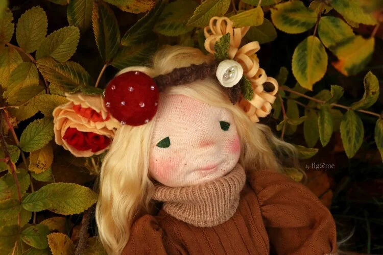 Ealhswith, a 16" Petite Fig Art Doll by Fig and Me