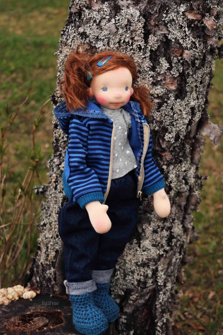 Tessa Bleu, an 18" custom order Petite Fig by Fig and Me
