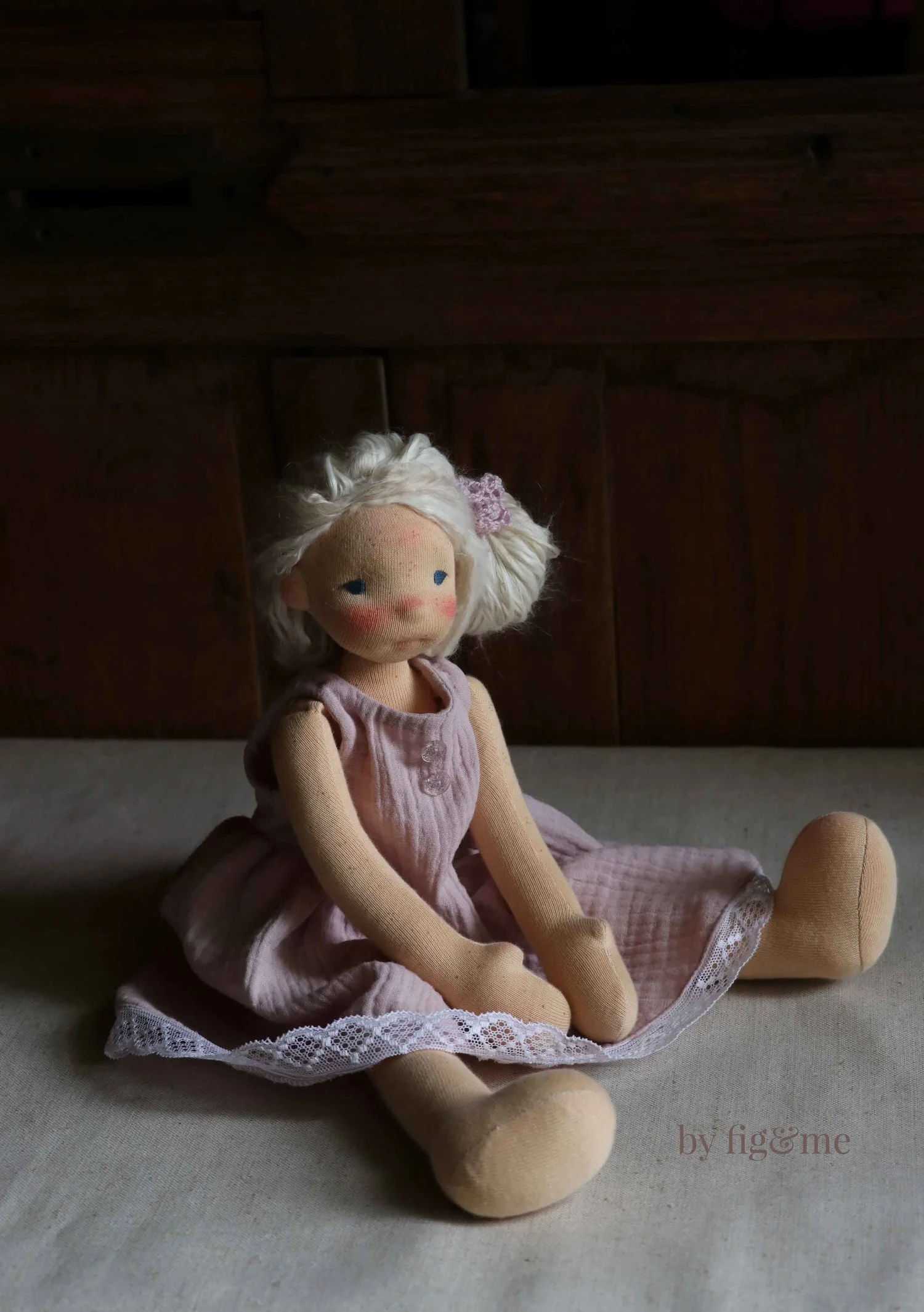 Anwen, an 18" Petite Fig Art Doll by Fig and Me