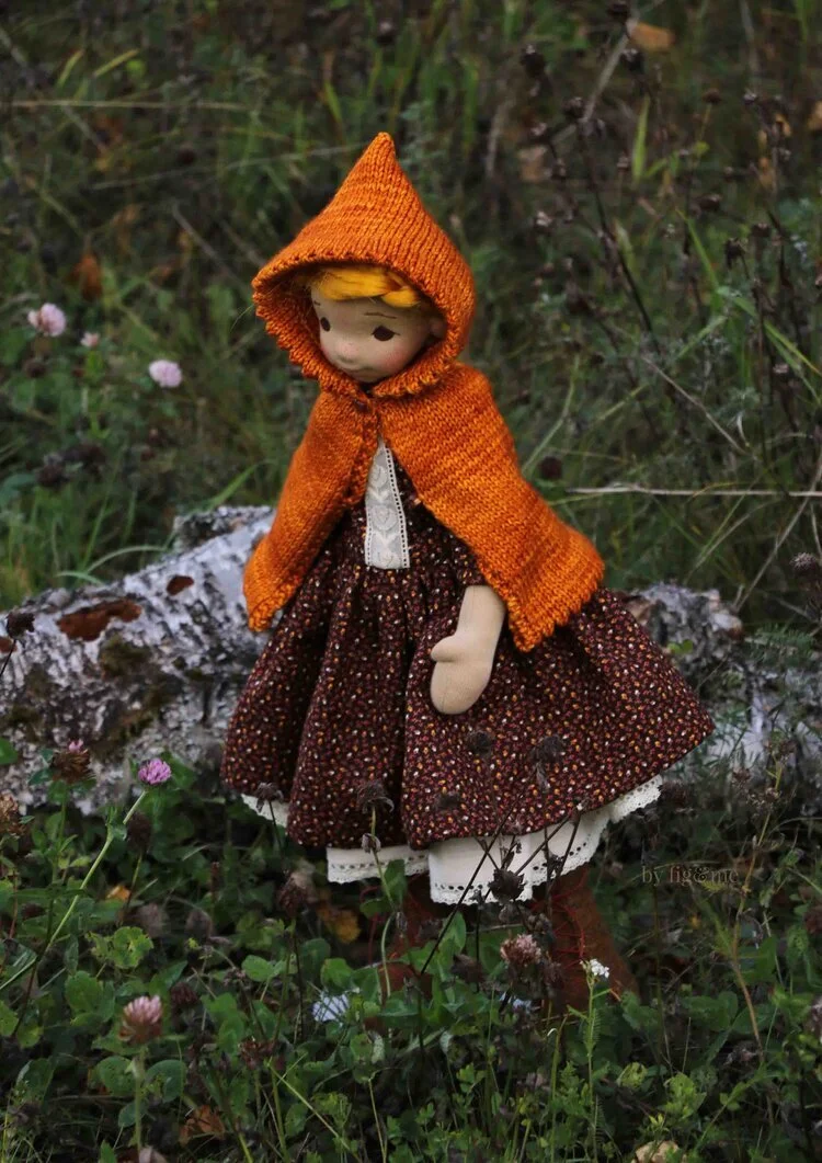 Winona, over the garden wall, Petite Fig art doll by Fig and Me
