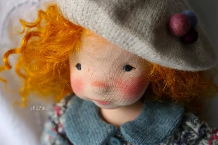 Waldorf inspired doll Rebecca by Fig and Me