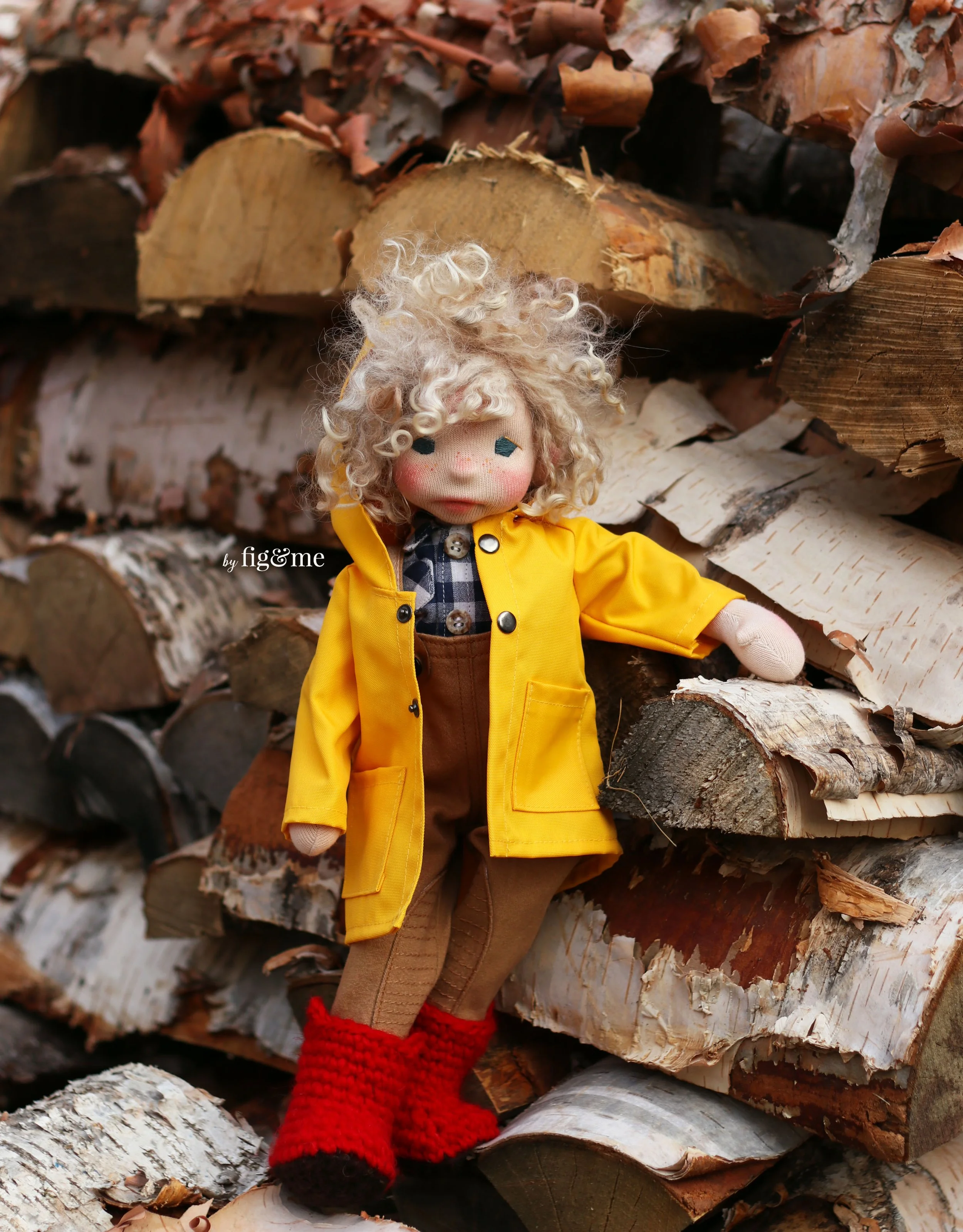 Athelstan, a Natural Fiber Art Doll ready to play