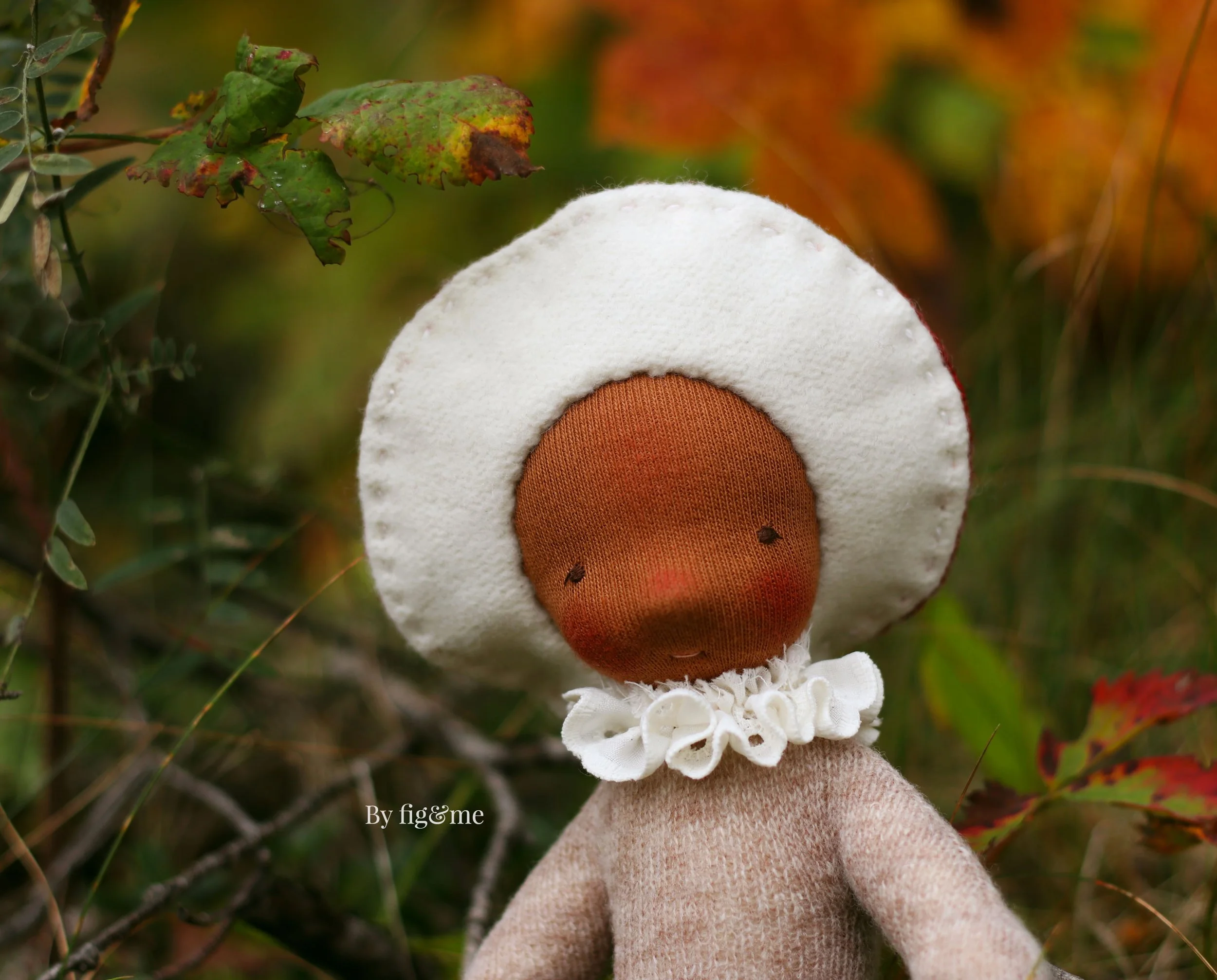Mushroom Fiber Art Doll: Arvo