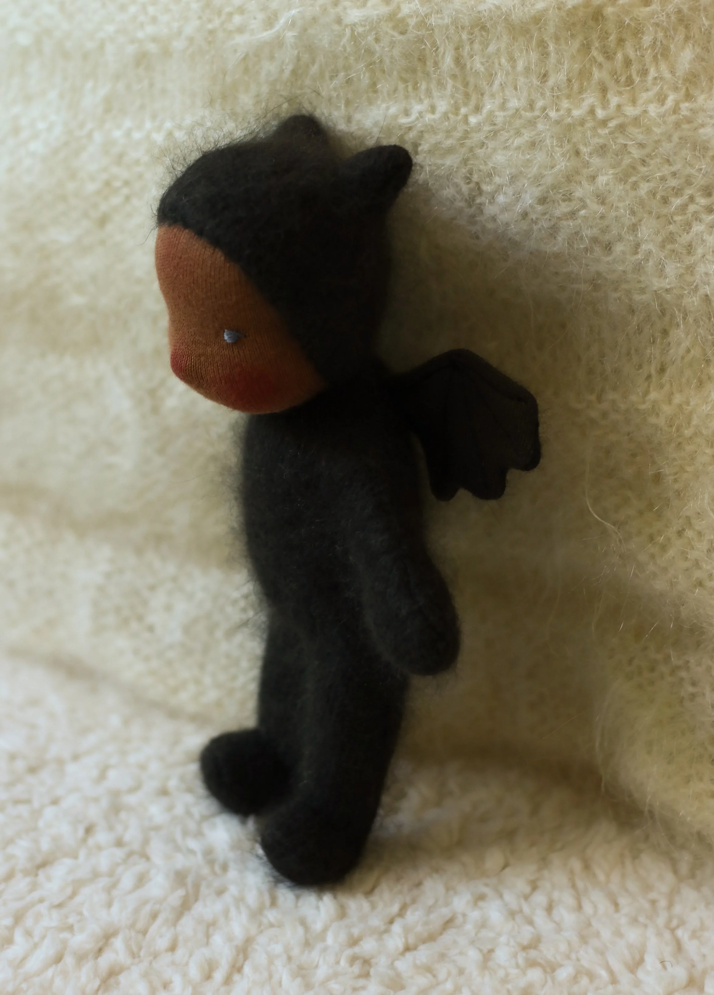 Nosewise, a Wee Baby Bat Doll by Fig and Me