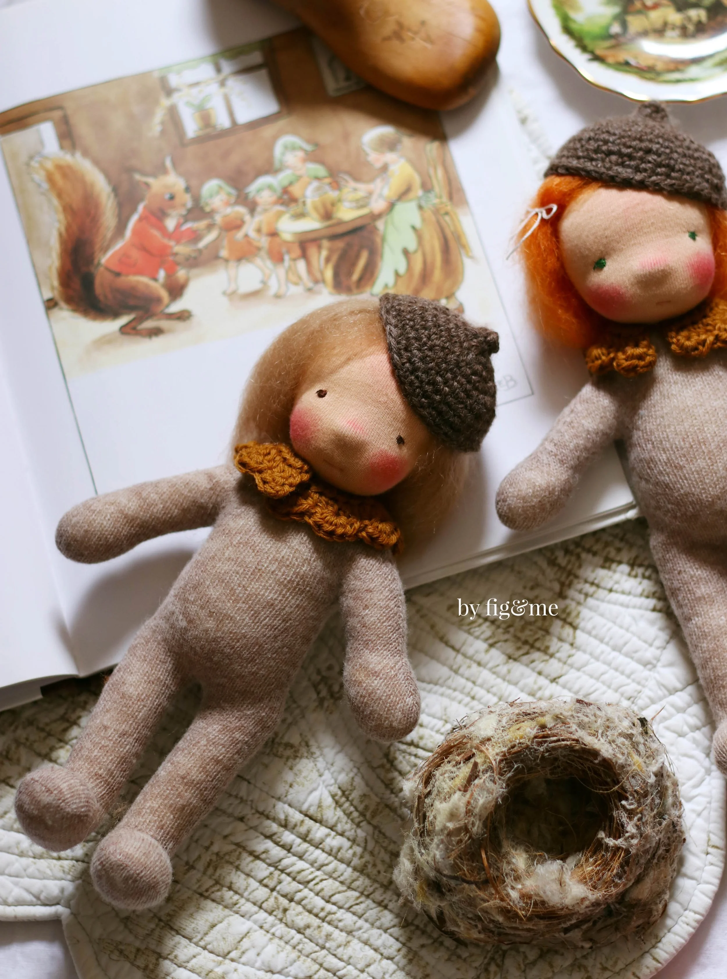 Waldorf Inspired Art Doll Pepper | Wee Baby by fig and me