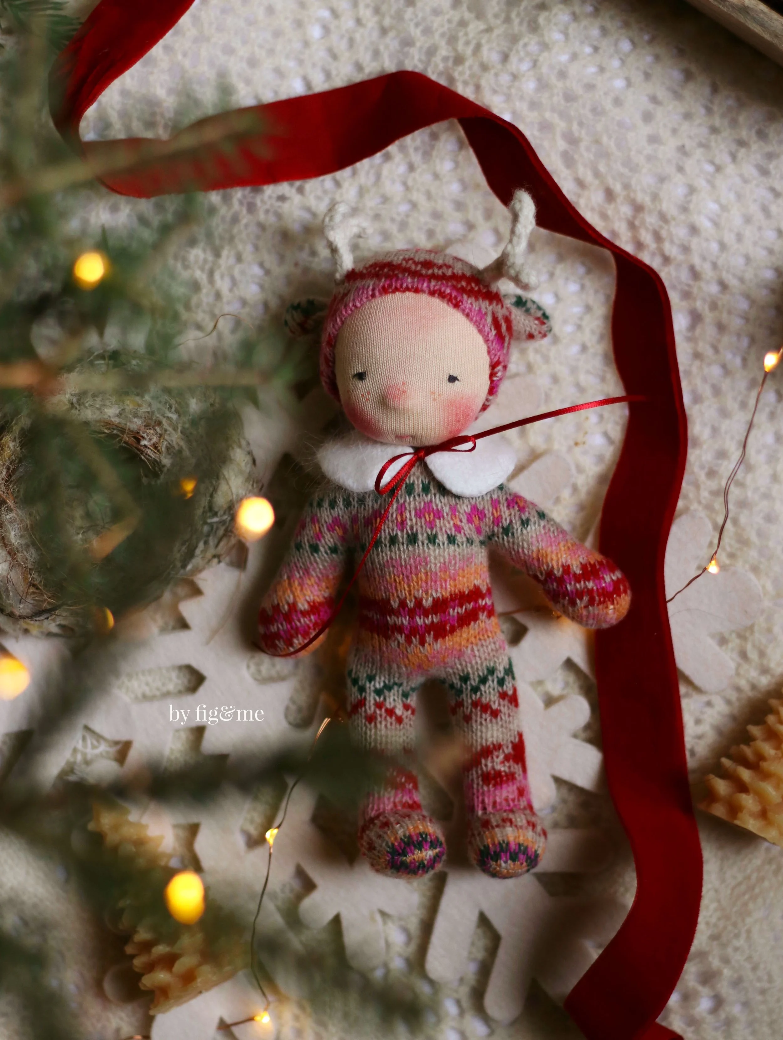 Wee Baby Deer | Fair Isle Knitting | Baby Theo