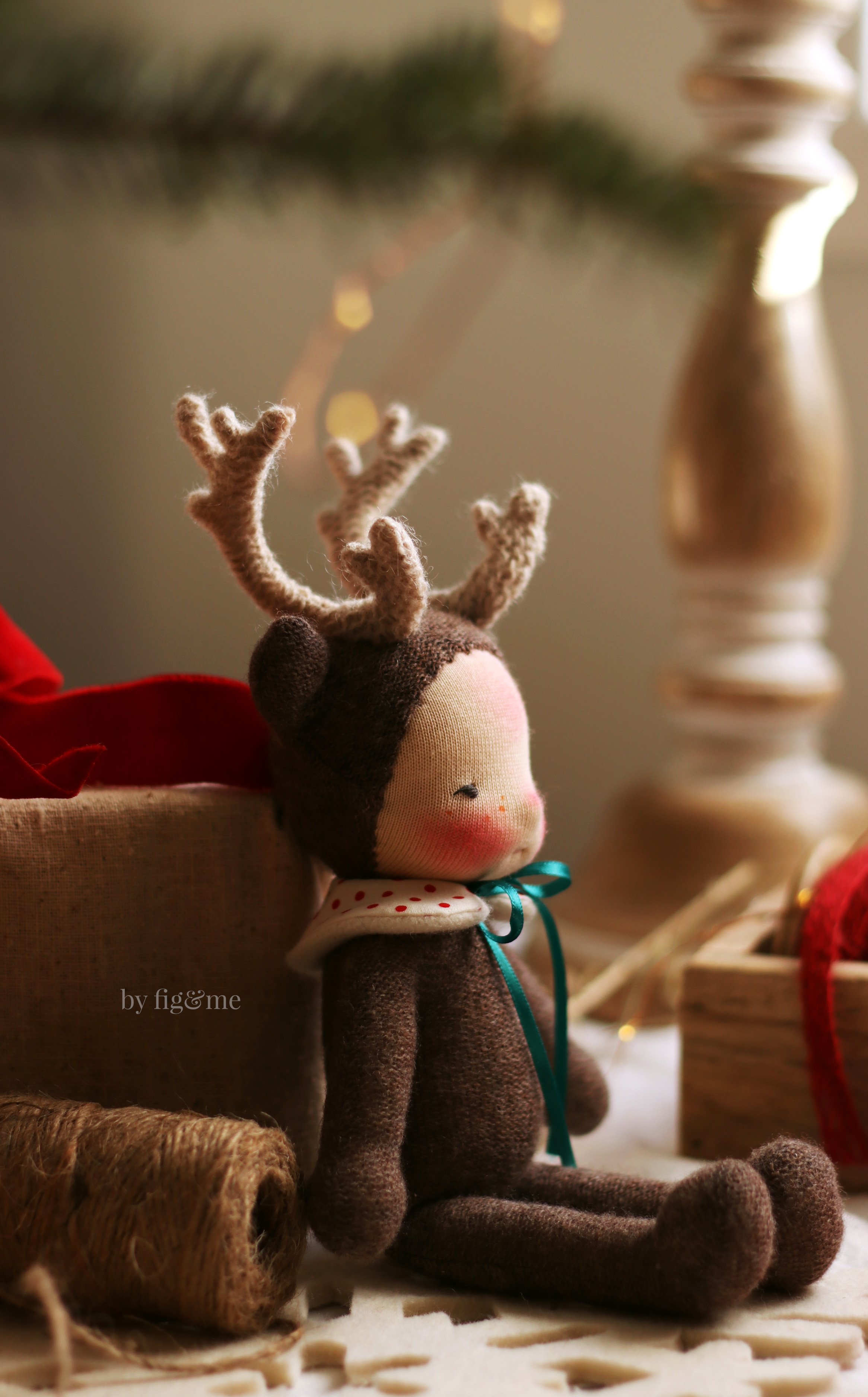 Reindeer Waldorf Inspired Doll | Merry by Fig and Me
