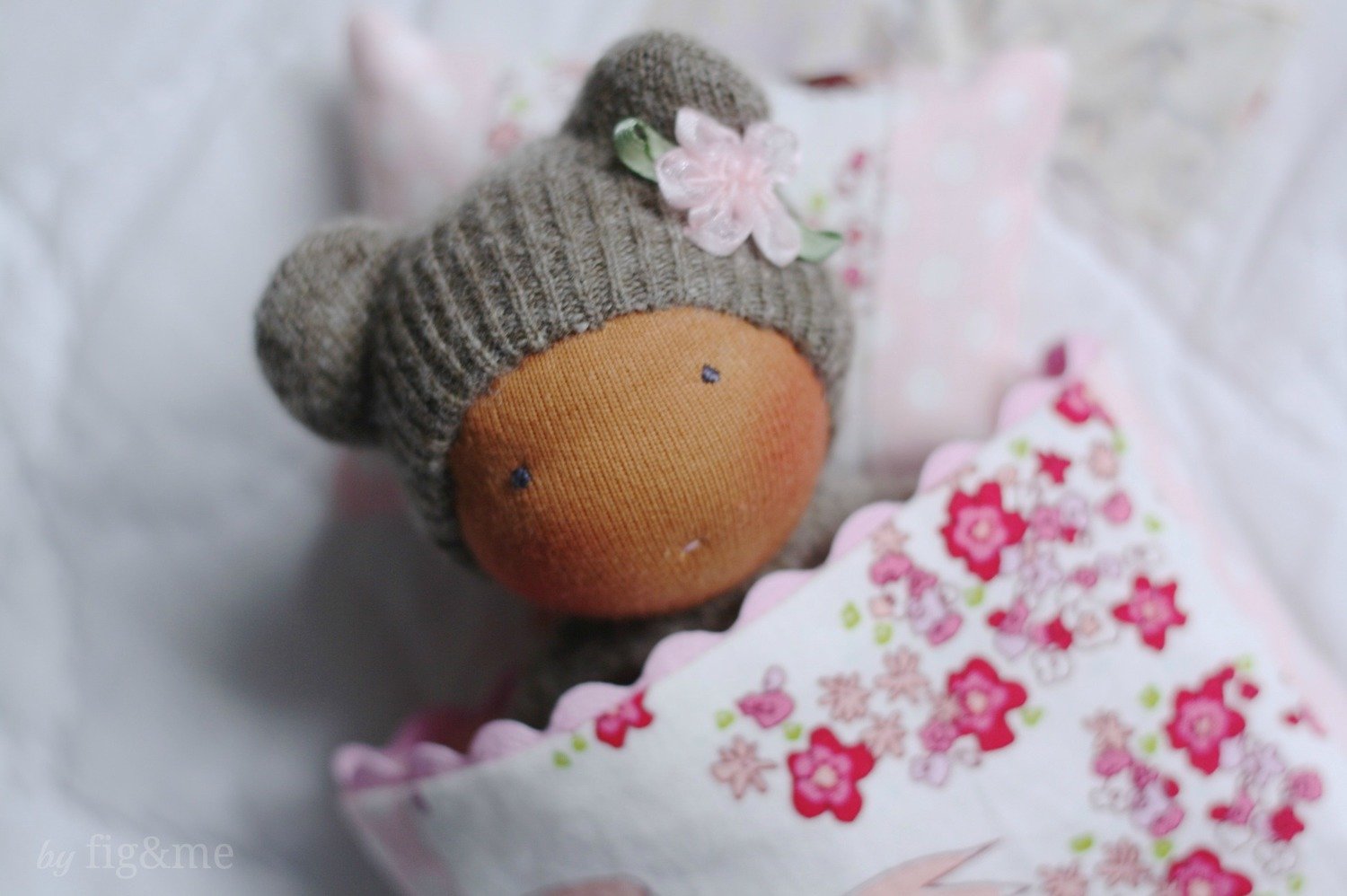 Waldorf Inspired Bear Baby Doll by Fig and Me