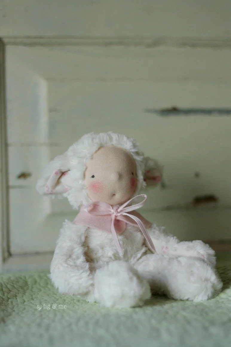Little Lamb | Waldorf Inspired Spring Doll by Fig and Me