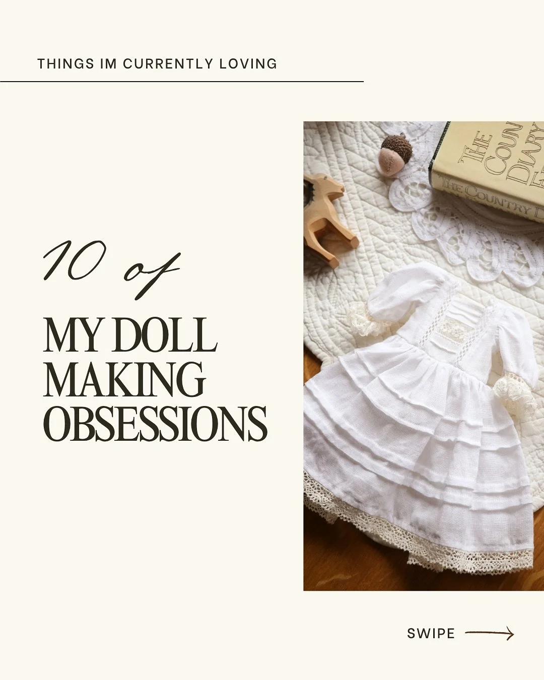 A Dollmaker and 10 current obsessions. 

🍄 I brought one of my favourite books with me to Portugal: The Country Diary of an Edwardian Lady by Edith Holden. Aside her illustrations, her annotations are so beautiful.

🎃 Some handy tools I&rsquo;m enj