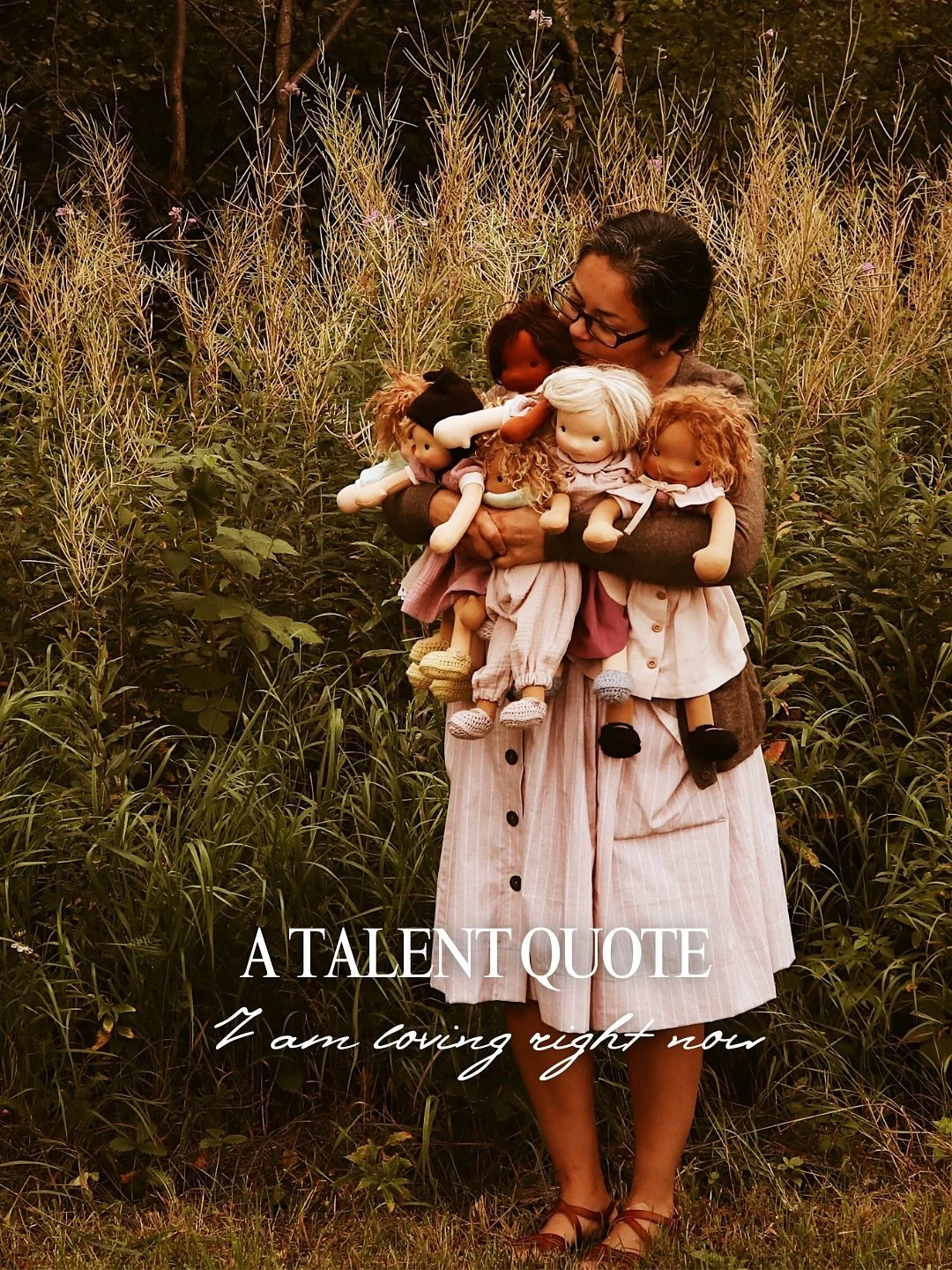 In my late forties, this sounds truer than ever to me. 

I get a bit sad when people think they need &ldquo;so much&rdquo; talent to create dolls. Truth is, you learn and grow as you make, so start now 🫶

Hope that helps friends! 

#dollmaking #doll