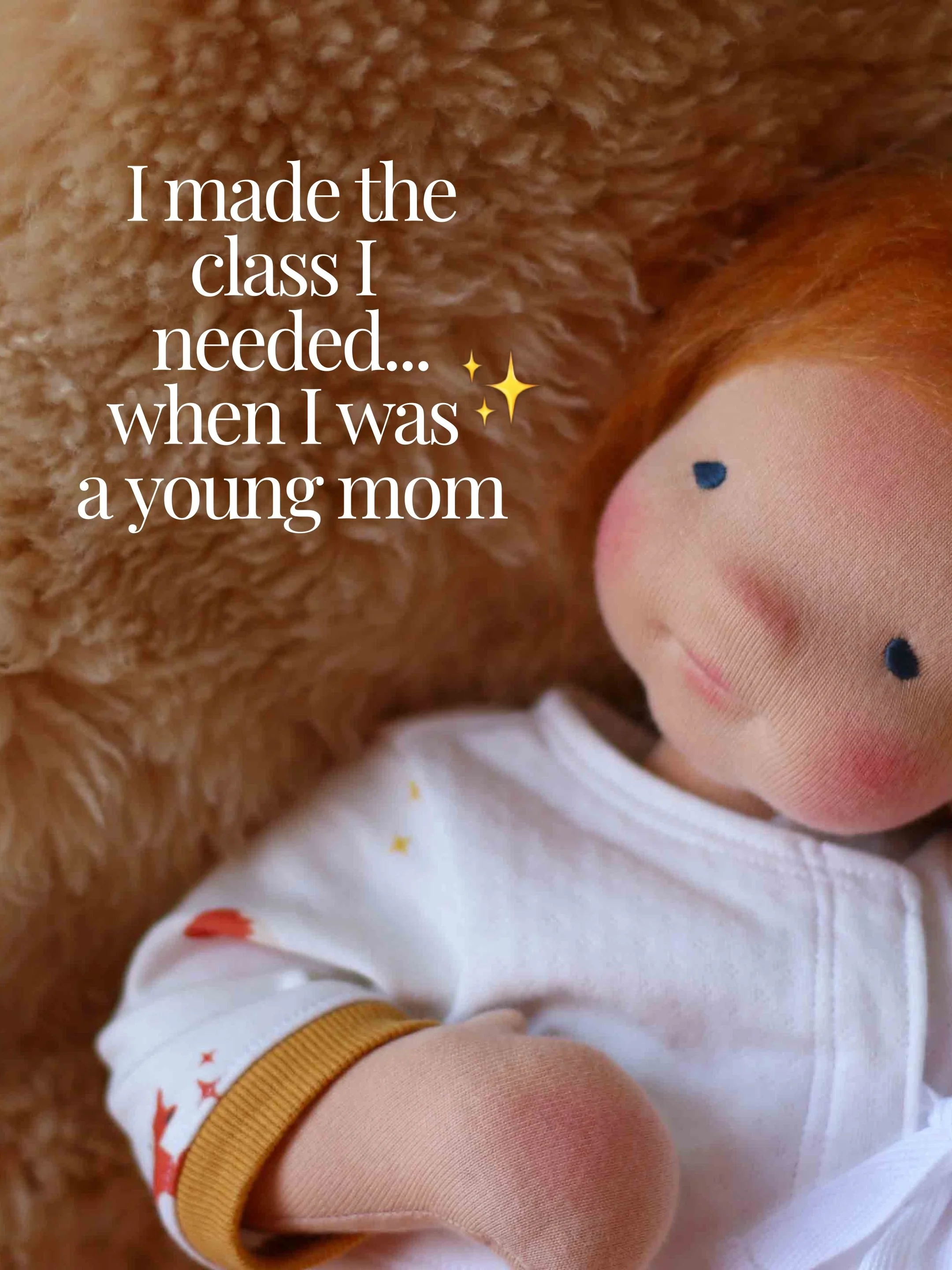 When your child, who firmly believes you have dollmaking superpowers 🦸&zwj;♀️, asks for a doll that &ldquo;feels like a real baby&rdquo;&hellip;and you are barely figuring out how to make them&hellip;you don&rsquo;t shy away from the challenge! 

Yo