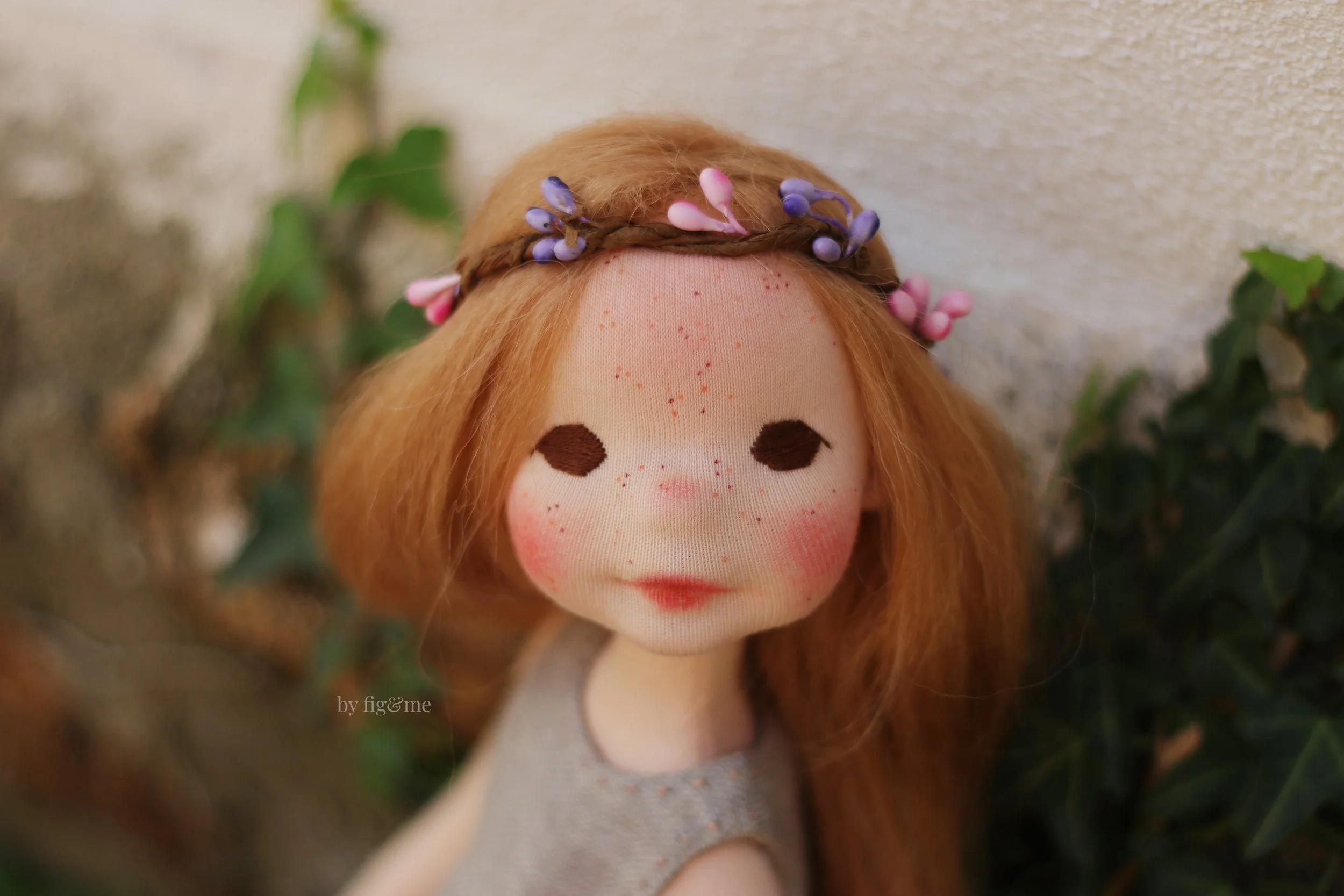 Mary Shelley Fiber Art Doll by Fig and Me