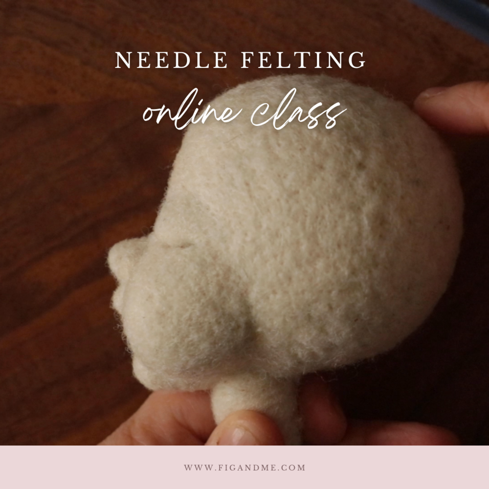 Needle Felting a Baby Face, New Online Class 2022
