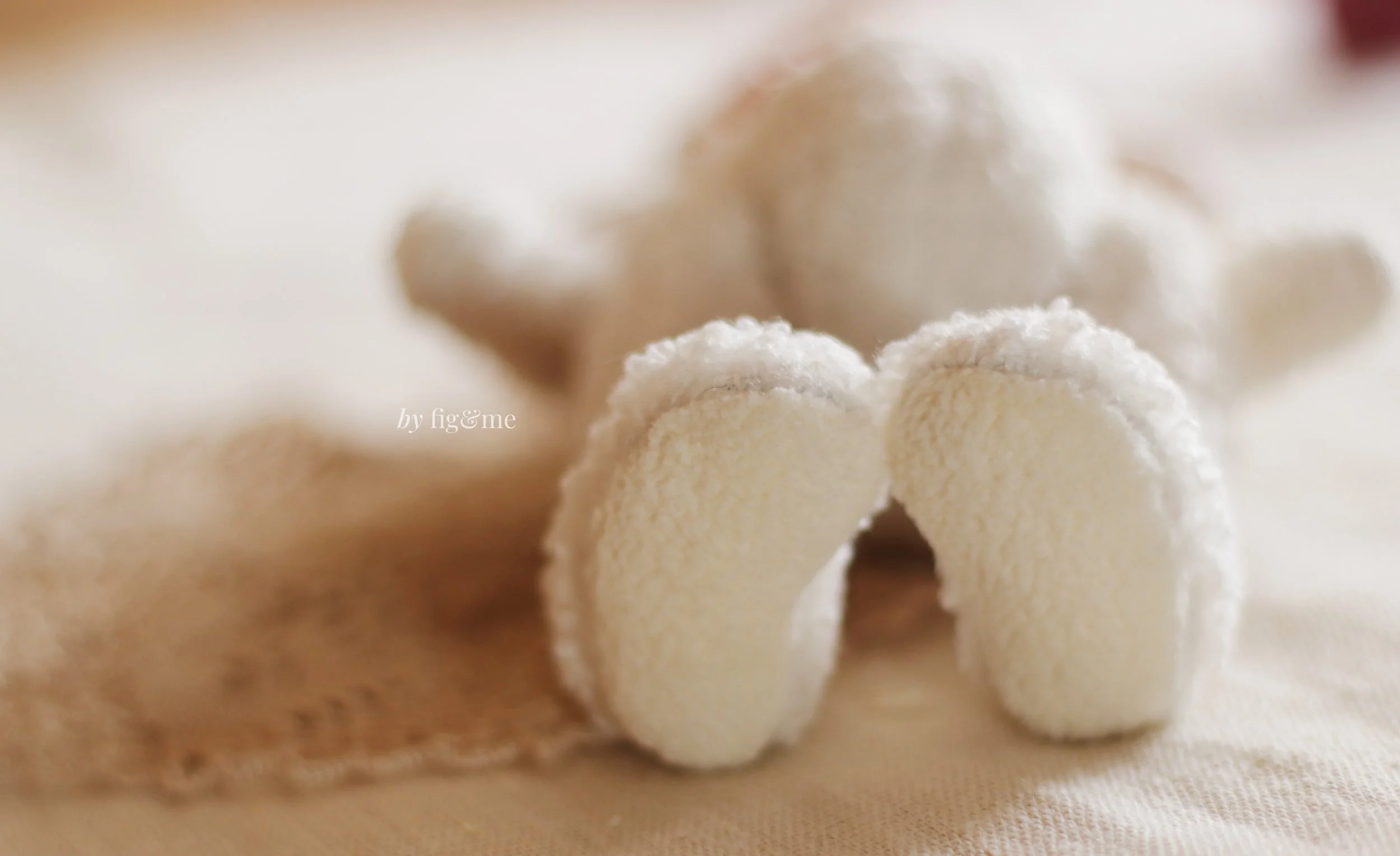 art doll feet made in faux fur by fig and me