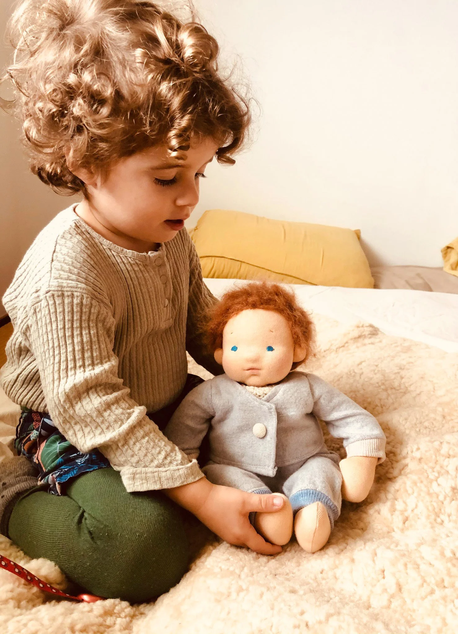 waldorf inspired baby boy doll
