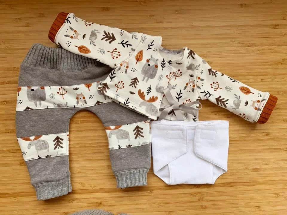 baby fox doll clothes made during online class