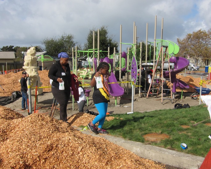 Playground feature being built