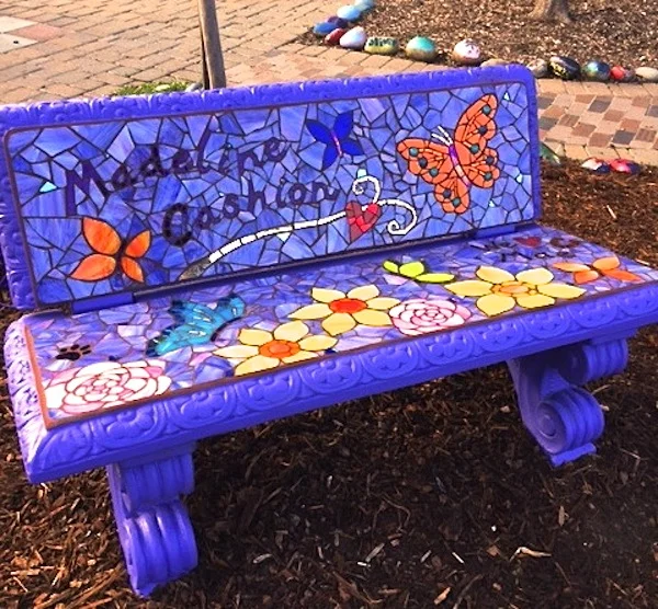 RACHEL RODI MOSAICS — Madeline’s Mosaic Bench