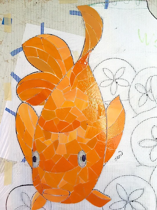 Cute Garibaldi Fish