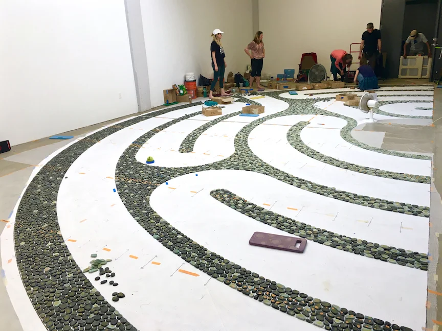 All the pebbles are down!