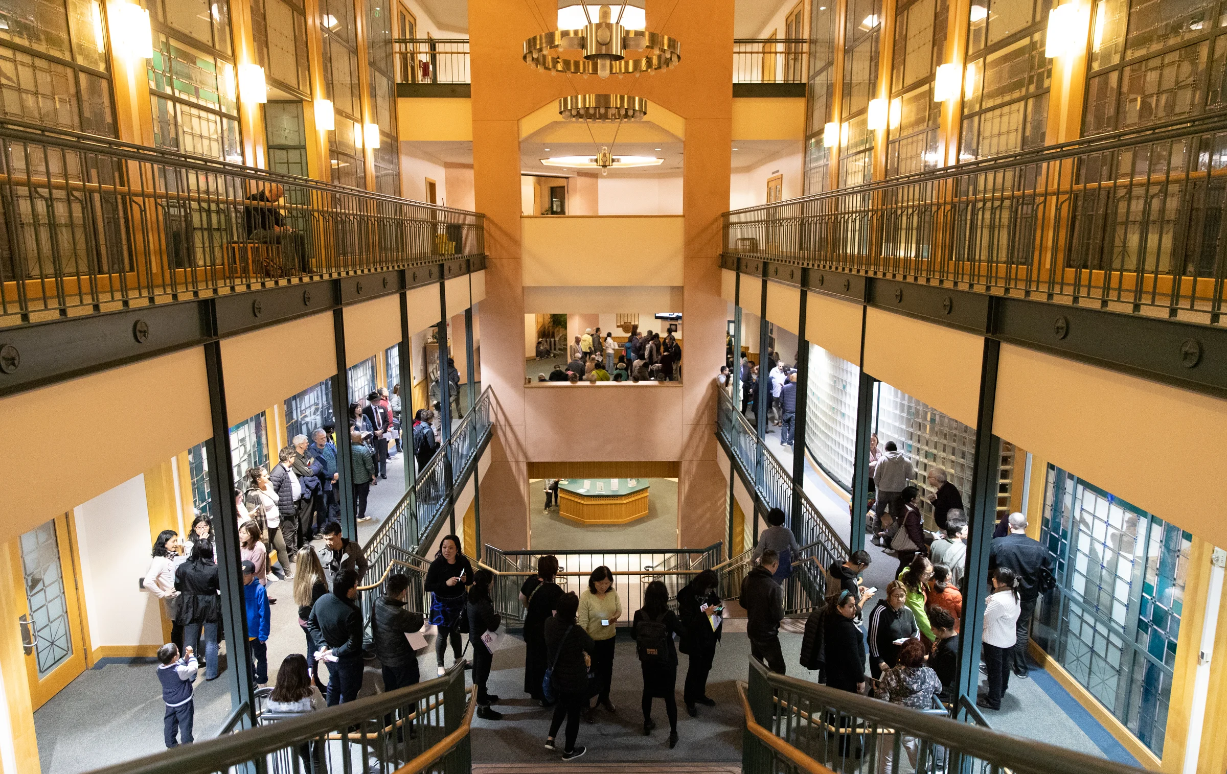 The line for public comment snakes through the second floor of City Hall during the council meeting on March 5. Over 130 people spoke to the council over the course of nearly four and a half hours. The deeply divided crowd at the meeting advocated for either leaving Mountain View’s retail cannabis laws untouched or killing the whole the ordinance. In October, the City Council voted to allow pot businesses to open in the city, laying out a lengthy process in which businesses could apply for conditional use permits.