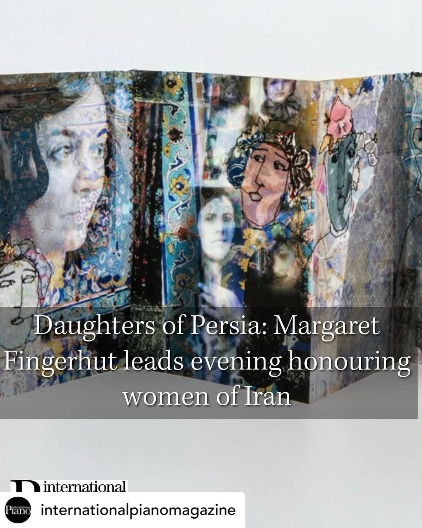 Get @reshare_app &bull; @internationalpianomagazine Evening celebrating Iranian women through music and literature. 🎶📚
The concert is on 25 Jan 2026

margaretfingerhutpiano announcing: with huge pride, about a show I have co-created with Farhad Pou